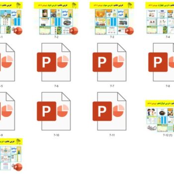 کل پاورپوینت های نوبت اول عربی هفتم ویرایش ۱۴۰۴ (۱۳ پاورپوینت)